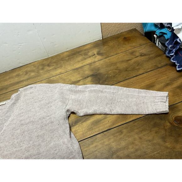 Eileen Fisher Pink Beige Knit Pullover Sweater Top Italian Yarn Size PM - Picture 4 of 12
